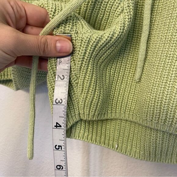 Reformation Sanzo Sweater knit green drawstring pull on lounge wear Shorts M - Picture 5 of 9